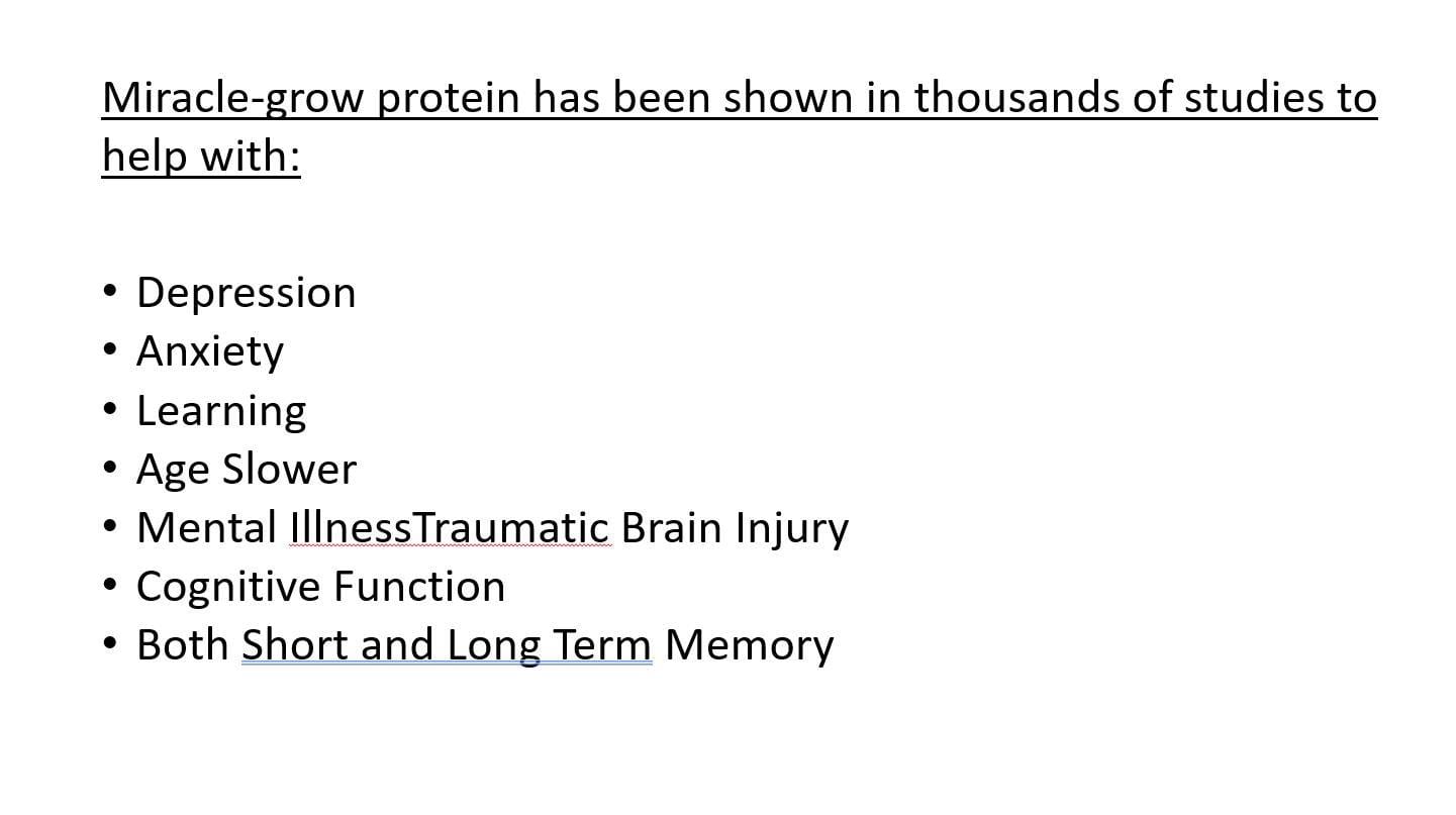miracle grow protein study miracle