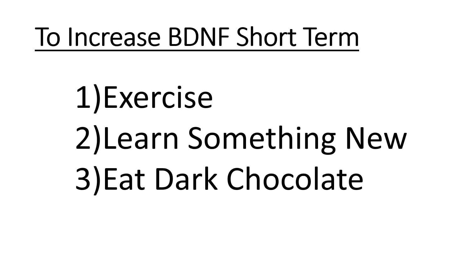 to increase bdnf